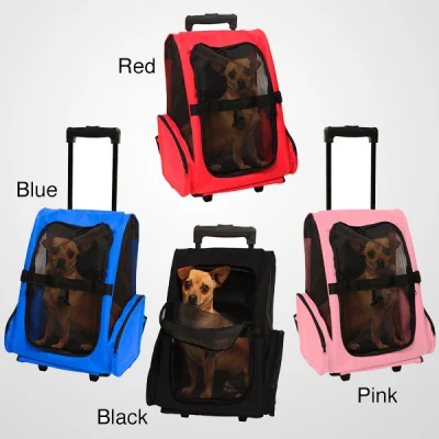Mochila con ruedas portátil Comfort Oxgord para mascotas, viajes, gatos y perros